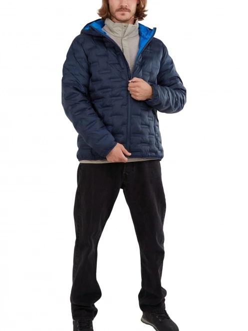Fundango Smoke Hooded Jacket utcai kabát kék színben 4
