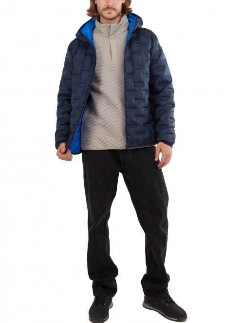 Fundango Smoke Hooded Jacket utcai kabát kék színben 5