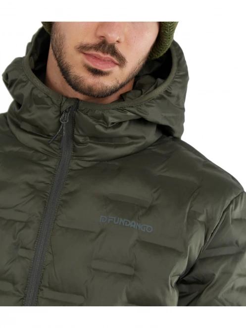 Fundango Smoke Hooded Jacket férfi utcai kabát oliva színben 6