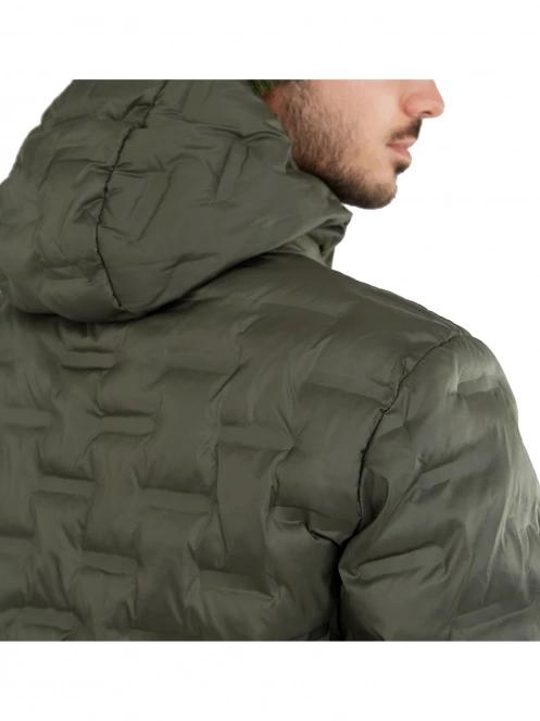 Fundango Smoke Hooded Jacket férfi utcai kabát oliva színben 7