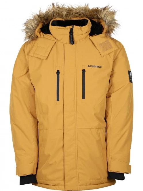 Fundango Spirit Parka Jacket férfi télikabát barna színben 9