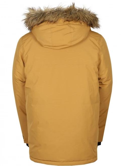 Fundango Spirit Parka Jacket férfi télikabát barna színben 11