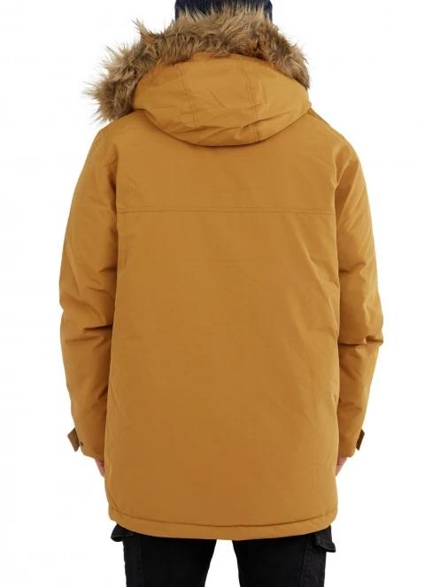 Fundango Spirit Parka Jacket férfi télikabát barna színben 3