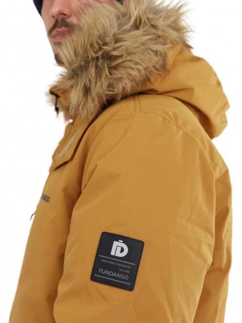 Fundango Spirit Parka Jacket férfi télikabát barna színben 6