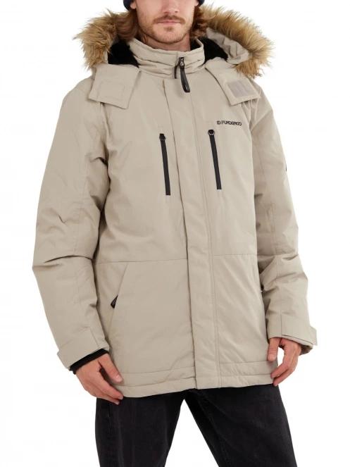 Fundango Spirit Parka Jacket férfi télikabát oliva színben 2