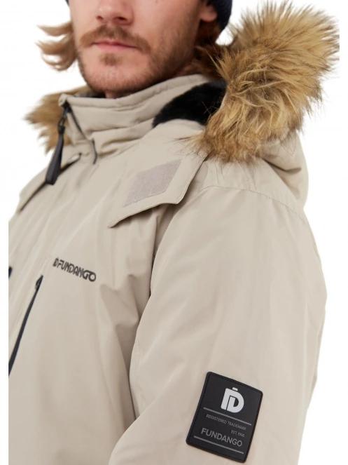 Fundango Spirit Parka Jacket férfi télikabát oliva színben 7