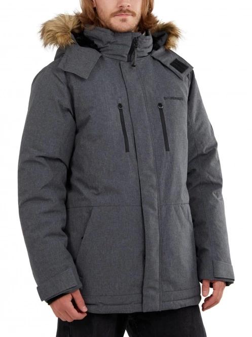 Fundango Spirit Parka Jacket férfi télikabát szürke színben 2