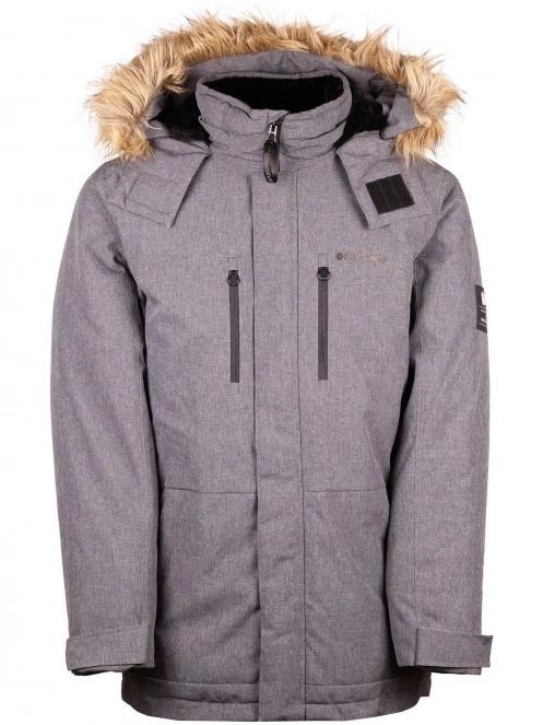 Fundango Spirit Parka Jacket férfi télikabát szürke színben 7