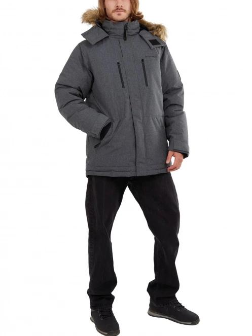 Fundango Spirit Parka Jacket férfi télikabát szürke színben 4