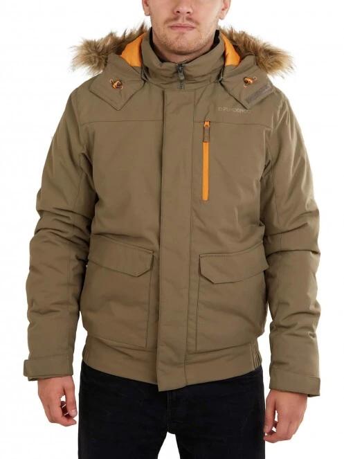 Fundango Carbone Bomber Jacket férfi utcai kabát barna színben 2