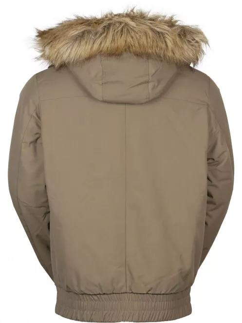 Fundango Carbone Bomber Jacket férfi utcai kabát barna színben 8