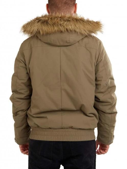 Fundango Carbone Bomber Jacket férfi utcai kabát barna színben 3