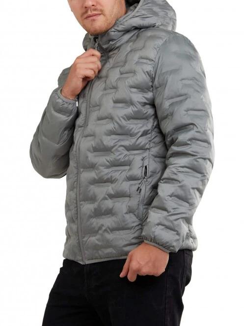 Fundango Smoke Hooded Jacket férfi utcai kabát szürke színben 4