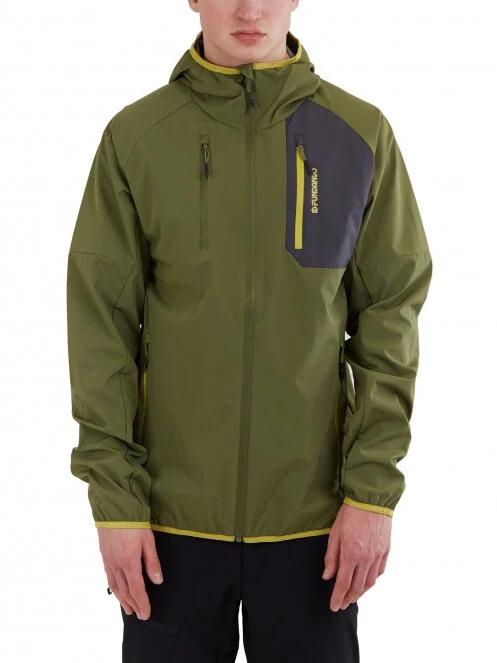 Fundango Alloy Hooded Softshell férfi softshell kabát oliva színben 2