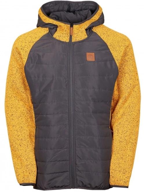 Fundango Obsidian Hybrid Jacket férfi polár pulóver barna színben 2