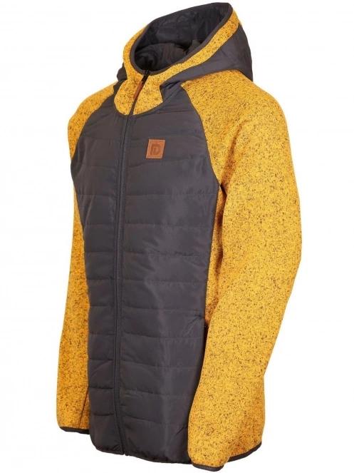 Fundango Obsidian Hybrid Jacket férfi polár pulóver barna színben 3