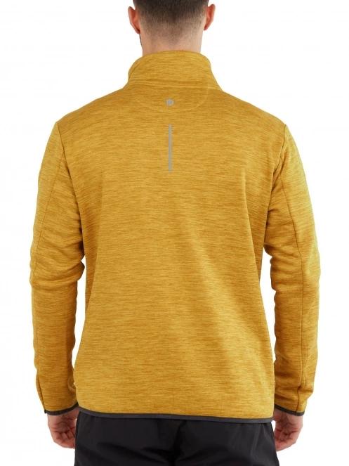 Fundango Jefferson Fleece Jacket férfi polár pulóver barna színben 3