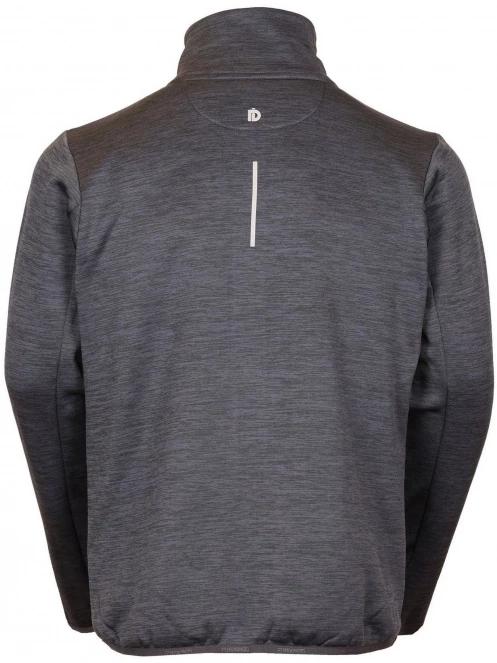 Fundango Jefferson Fleece Jacket férfi polár pulóver fekete színben 7