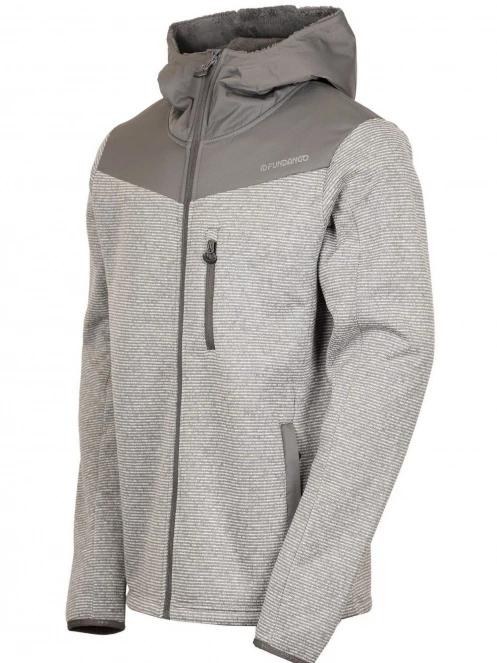 Fundango Ashford Insulated Fleece Jacket férfi polár pulóver szürke színben 10