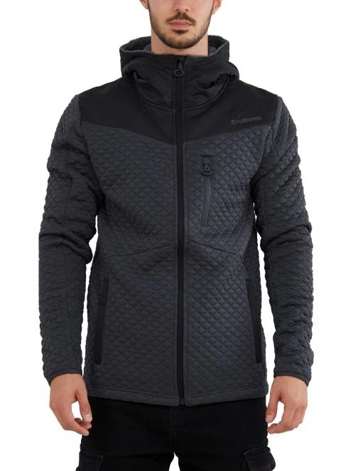 Fundango Ashford Insulated Fleece Jacket férfi polár pulóver fekete színben 2