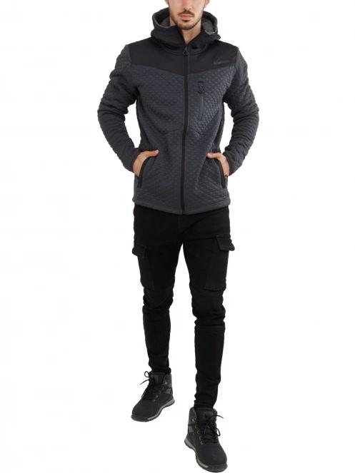 Fundango Ashford Insulated Fleece Jacket férfi polár pulóver fekete színben 3