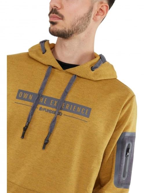 Fundango Force Tech Pullover férfi pulóver barna színben 6