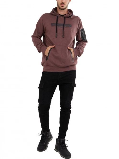 Fundango Force Tech Pullover férfi pulóver lila színben 4