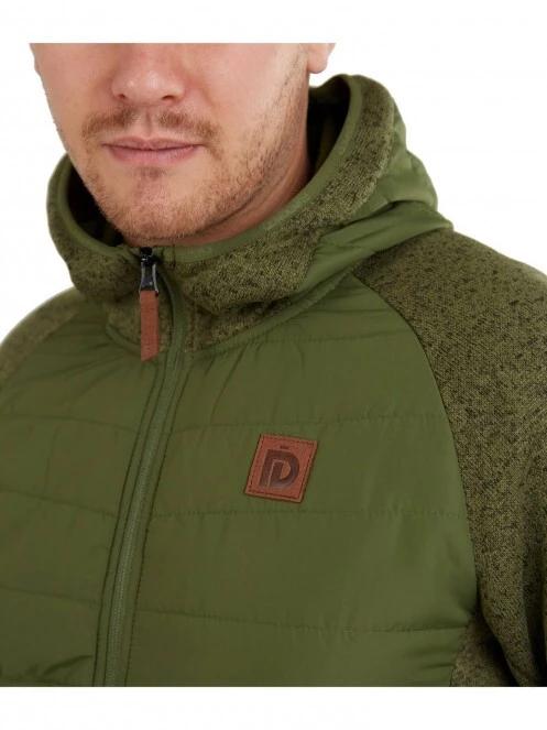 Fundango Obsidian Hybrid Jacket férfi utcai kabát oliva színben 4