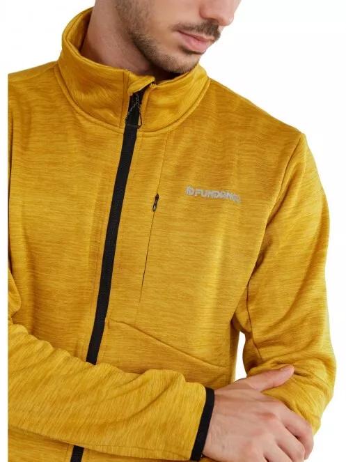 Fundango Jefferson Fleece Jacket férfi polár pulóver sárga színben 5