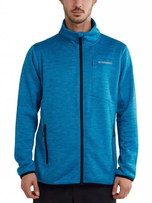 Fundango Jefferson Fleece Jacket férfi polár pulóver világoskék színben 2
