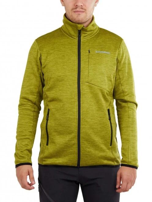 Fundango Jefferson Fleece Jacket férfi polár pulóver zöld színben 2