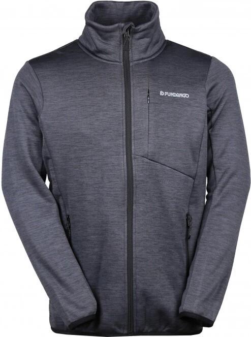 Fundango Jefferson Fleece Jacket férfi polár pulóver fekete színben 6