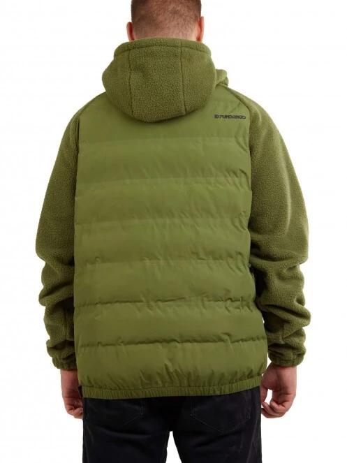Fundango Mongrel Hybrid Jacket férfi utcai kabát oliva színben 3