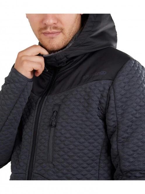 Fundango Ashford Insulated Fleece Jacket férfi utcai kabát fekete színben 4