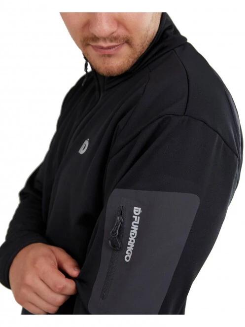 Fundango Rauris Midlayer M férfi polár pulóver fekete színben 4