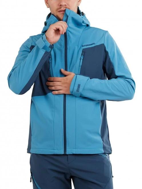 Fundango Rauris Softshell Jacket M férfi softshell kabát világoskék színben 4
