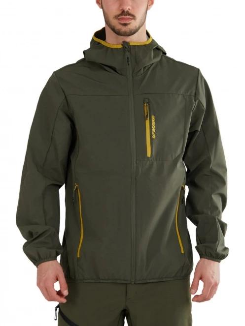 Fundango Alloy Hooded Softshell férfi softshell kabát zöld színben 2