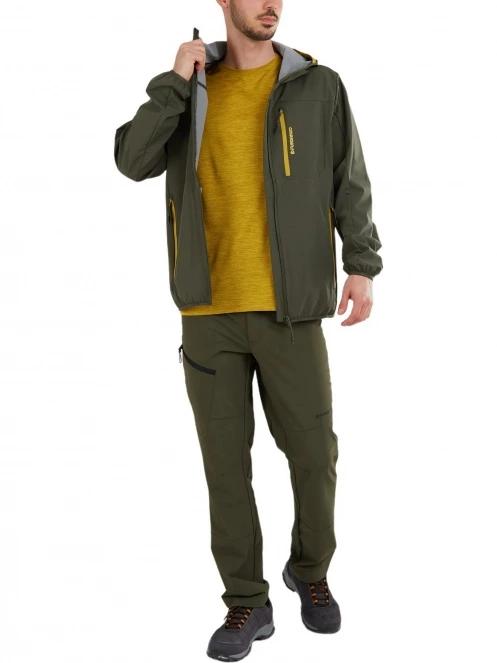 Fundango Alloy Hooded Softshell férfi softshell kabát zöld színben 4