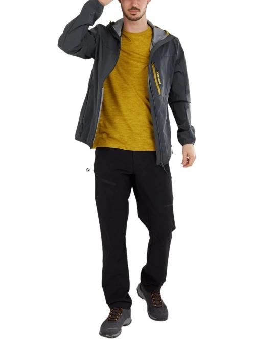 Fundango Alloy Hooded Softshell férfi softshell kabát szürke színben 4