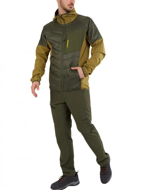 Fundango Gaara Hybrid Jacket férfi softshell kabát zöld színben 4