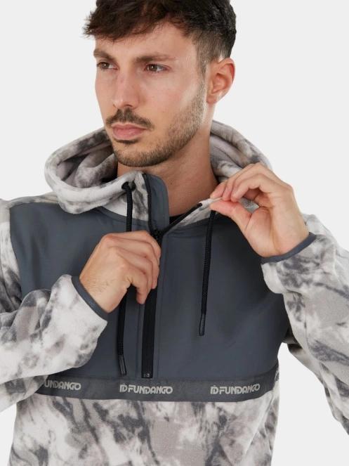 Fundango Exodus Hybrid Jacket férfi pulóver szürke színben 6