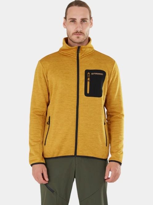 Fundango Jefferson Fleece Jacket férfi polár pulóver narancssárga színben 2