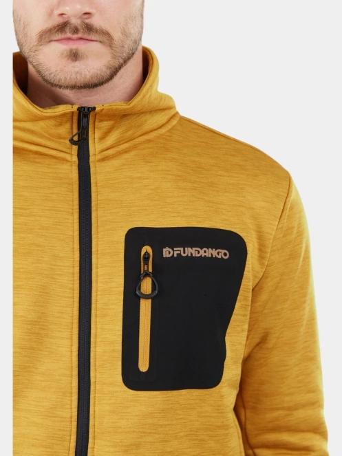 Fundango Jefferson Fleece Jacket férfi polár pulóver narancssárga színben 6