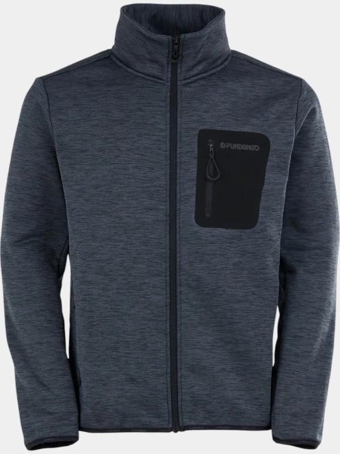 Fundango Jefferson Fleece Jacket férfi polár pulóver szürke színben 8