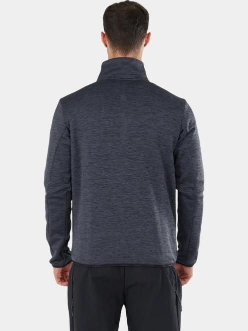 Fundango Jefferson Fleece Jacket férfi polár pulóver szürke színben 3