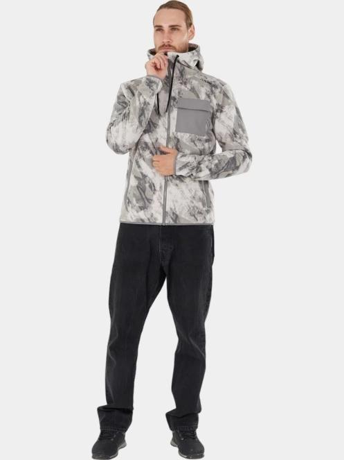 Fundango Nestor Fleece Jacket férfi polár pulóver szürke színben 4