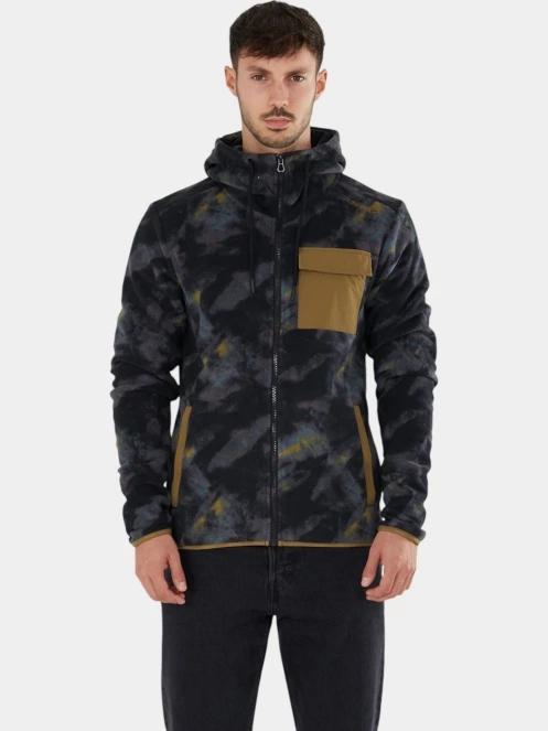 Fundango Nestor Fleece Jacket férfi polár pulóver multikolor színben 2