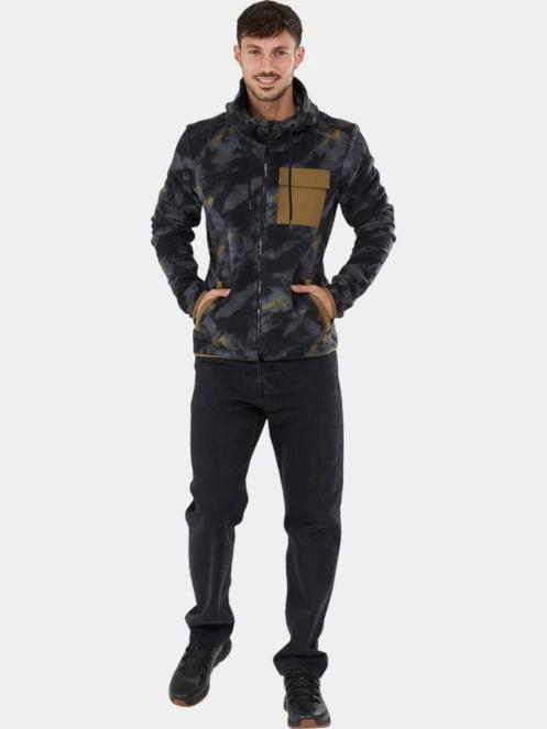 Fundango Nestor Fleece Jacket férfi polár pulóver multikolor színben 4