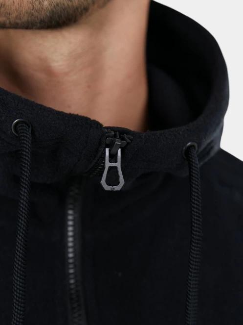 Fundango Nestor Fleece Jacket férfi polár pulóver fekete színben 6