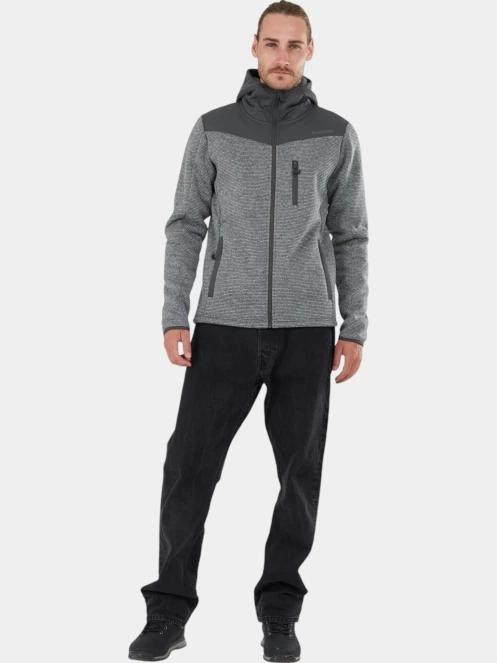 Fundango Ashford Insulated Fleece Jacket férfi polár pulóver szürke színben 4